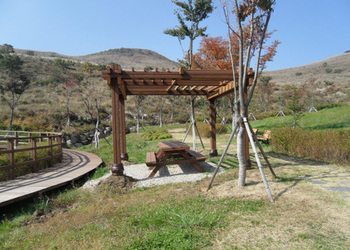 황매산 자생식물원조성사업 전경사진입니다.